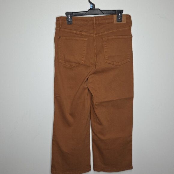 Judy Blue JB88805  Wide Leg  Jeans Women's 13/31 Brown Garment Dyed Cropped - Picture 4 of 7